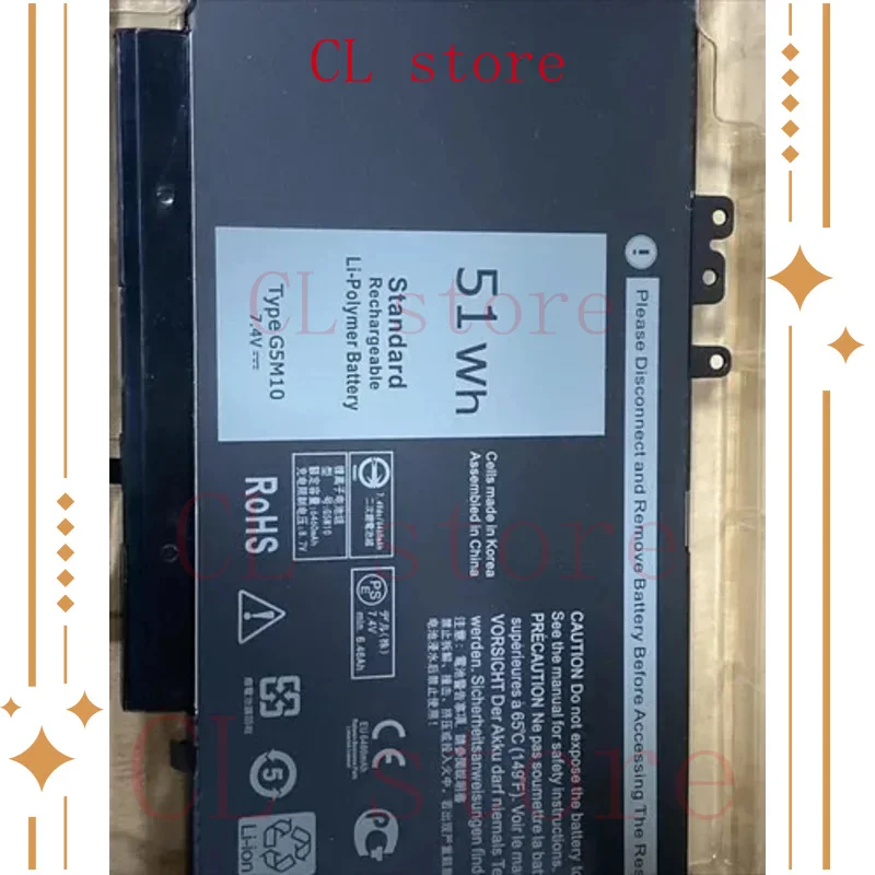 

Новый аккумулятор для ноутбука Dell Latitude E5450 E5550 15,6 дюйма WYJC2 8V5GX G5M10, 7,4 В, 51 Втч, замена аккумулятора