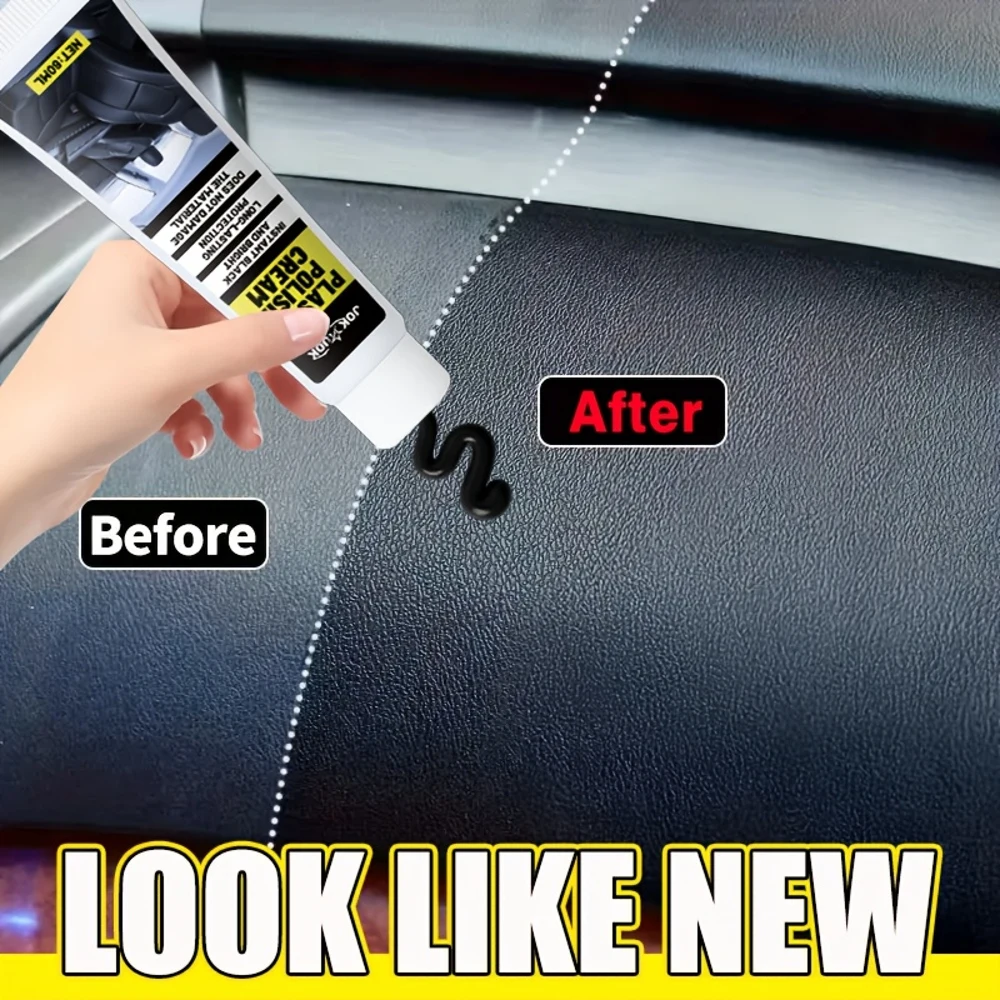 شمع تلميع بلاستيكي متطور - شمع لامع للإطارات، معجون تجديد داخلي، شمع سطحي، كريم العناية بمقعد الأريكة، فرك بلاستيكي #2