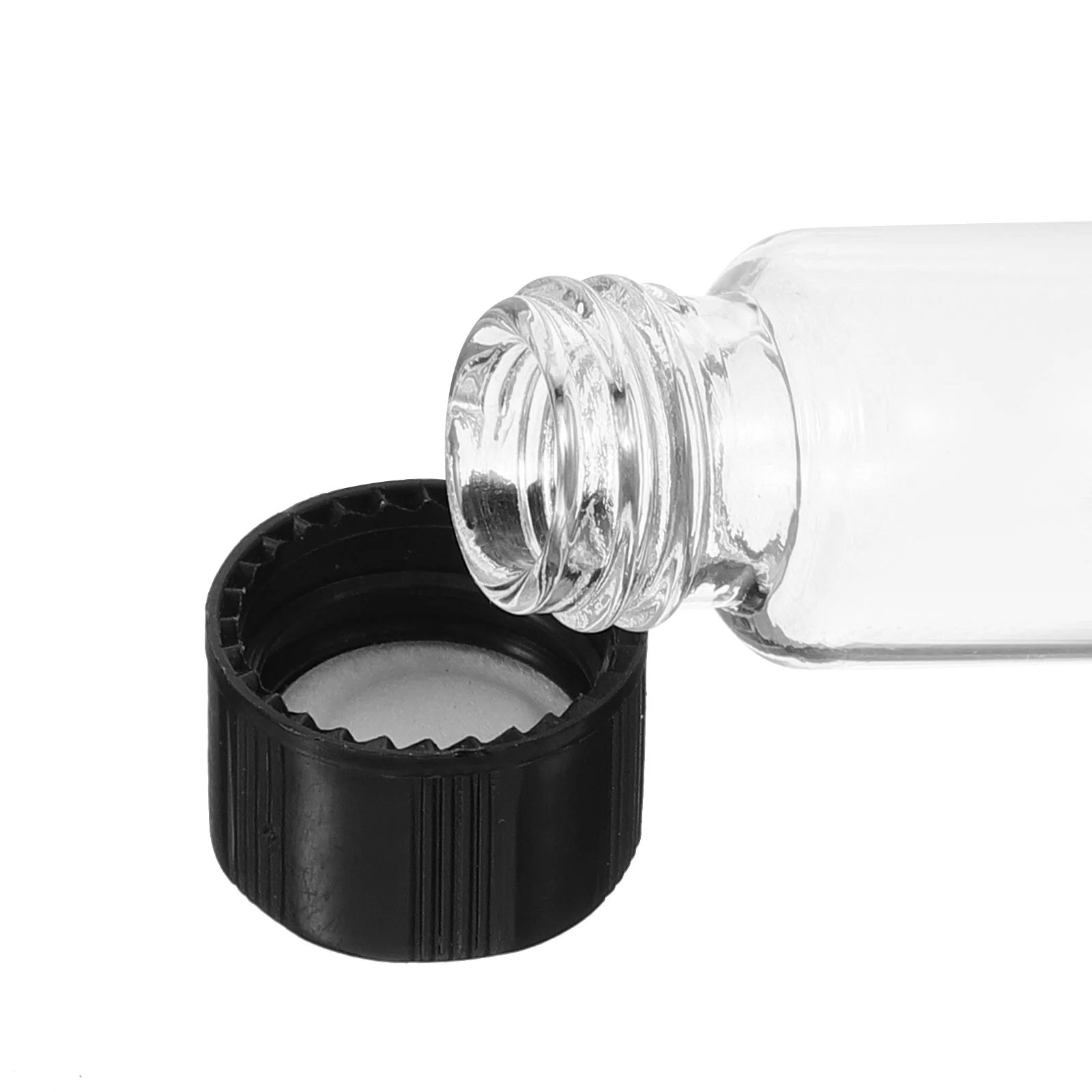 10 Pcs Clear Leak-proof Vial Small Liquid Vials Leakproof Bottle with Screw Caps