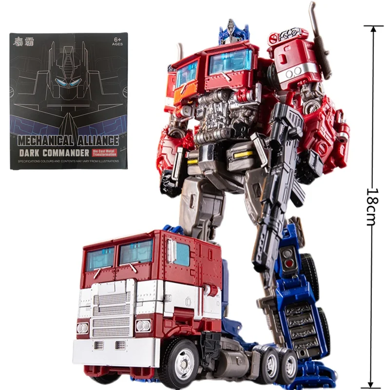 Transformations-Spielzeugroboter Auto aus Legierung und Kunststoff YS04A Optimu Prim Actionfigur Anime-Filmreihe Geburtstagsgeschenk