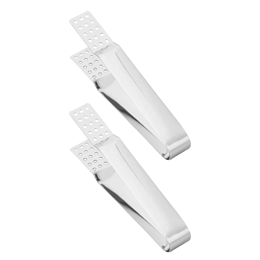 

Mikinona 2Pcs Stainless Steel Tea Tongs Heat Resistant Food Clamp for Strainers Filters Squeezing and Serving