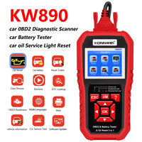 KONNWEI KW890 Oil Reset Diagnose Tool Car Professional Battery Tester Analyzer Engine Check Automotive OBD2 Code Reader Scanner