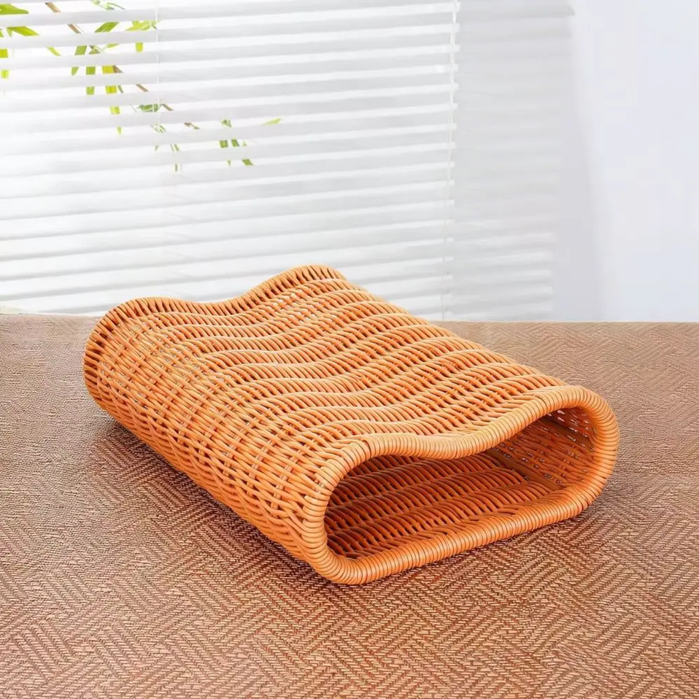 Summer Cooling Pillow Rattan Breathable Cervical Support Handmade Woven Washable Bed Rest Ergonomic Cushion