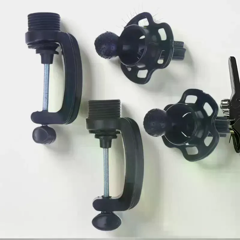Mini Wig Head Stand with Table Clamp Adjustable Plastic Mannequin Holder