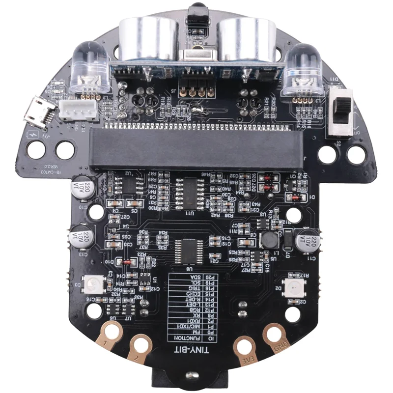 EMECE-Robot Programmable Robotic Kit Based On BBC Microbit V2 And V1 For STEM Coding Education With Chargeable Battery