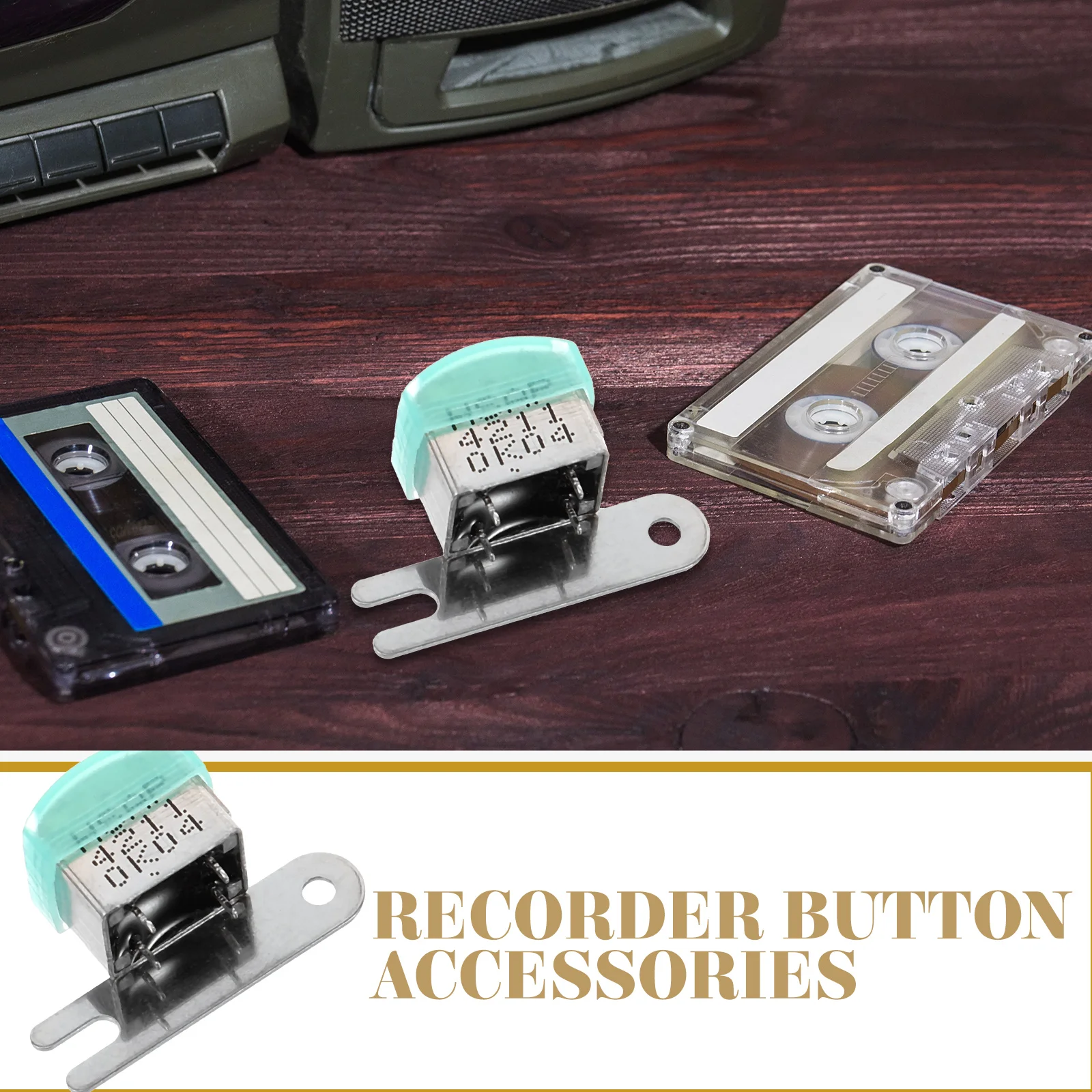 Universal Tape Recorder Head Two-channel Large Bracket Button Accessories Stereo Cassette Part Voice Recorders Magnetic Supply