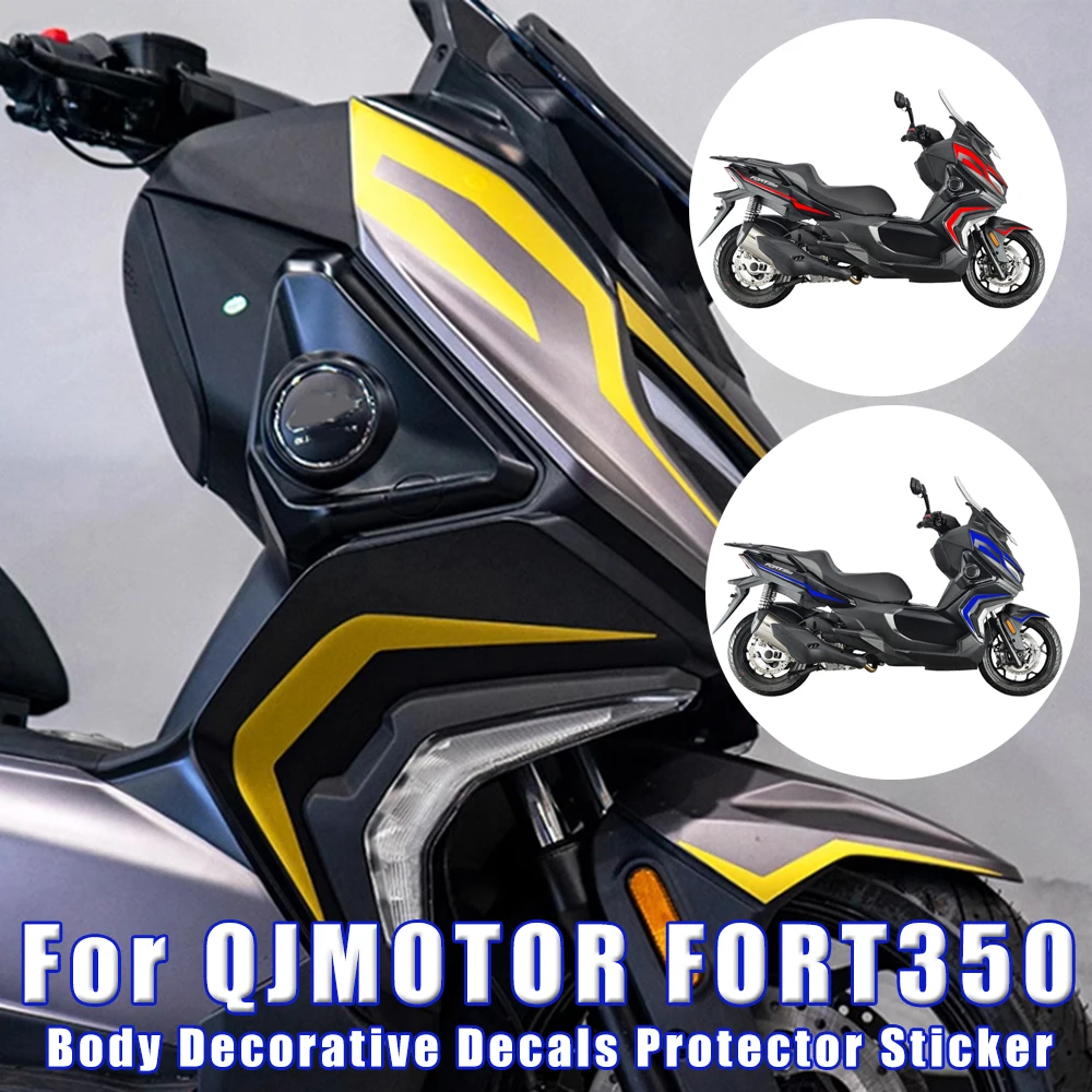 Motorcycle Modification Body Decals Protector Sticker Print Decorative Stickers For QJMOTOR QJmotor FORT350 FORT 350 QJ350ADV