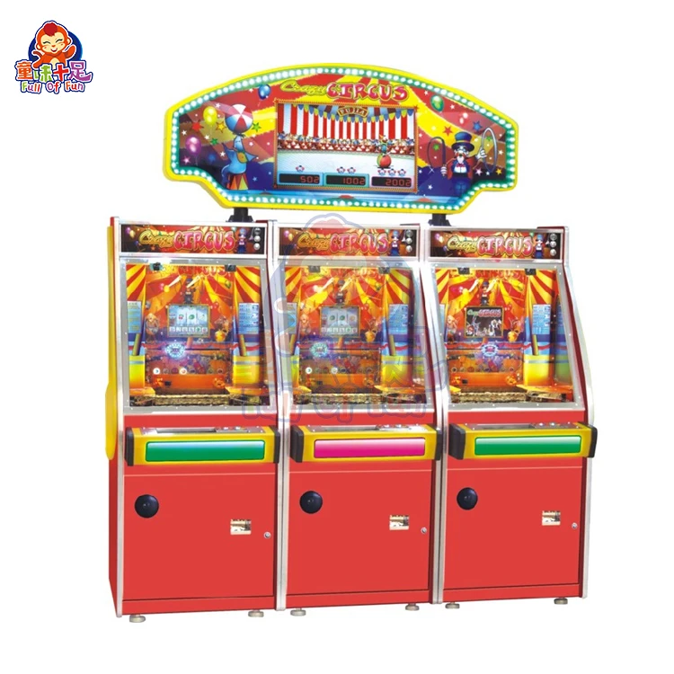 Lottery Redemption Coin Pusher Africa Amusement Gold Fort Crazy Circus Game Arcade Machines Coin Pusher Te Koop