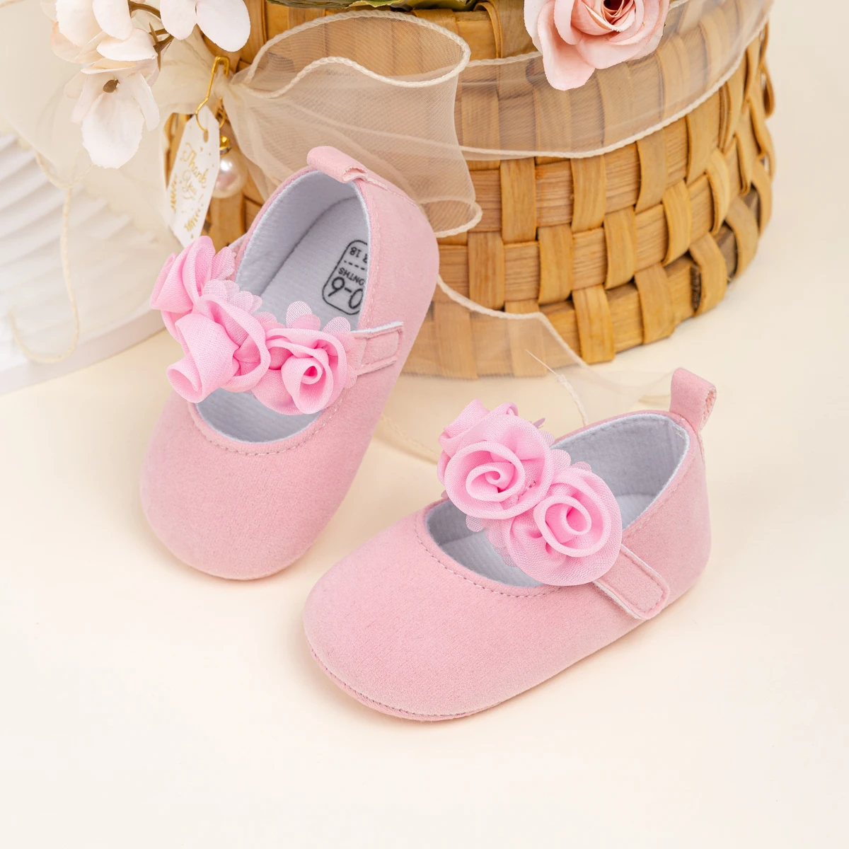 Meckior Baby Girl Shoes Infant Embroidered Sparkling Dress Shoes Soft Anti-slip Prewalkers Newborn Moccasins 12-colors