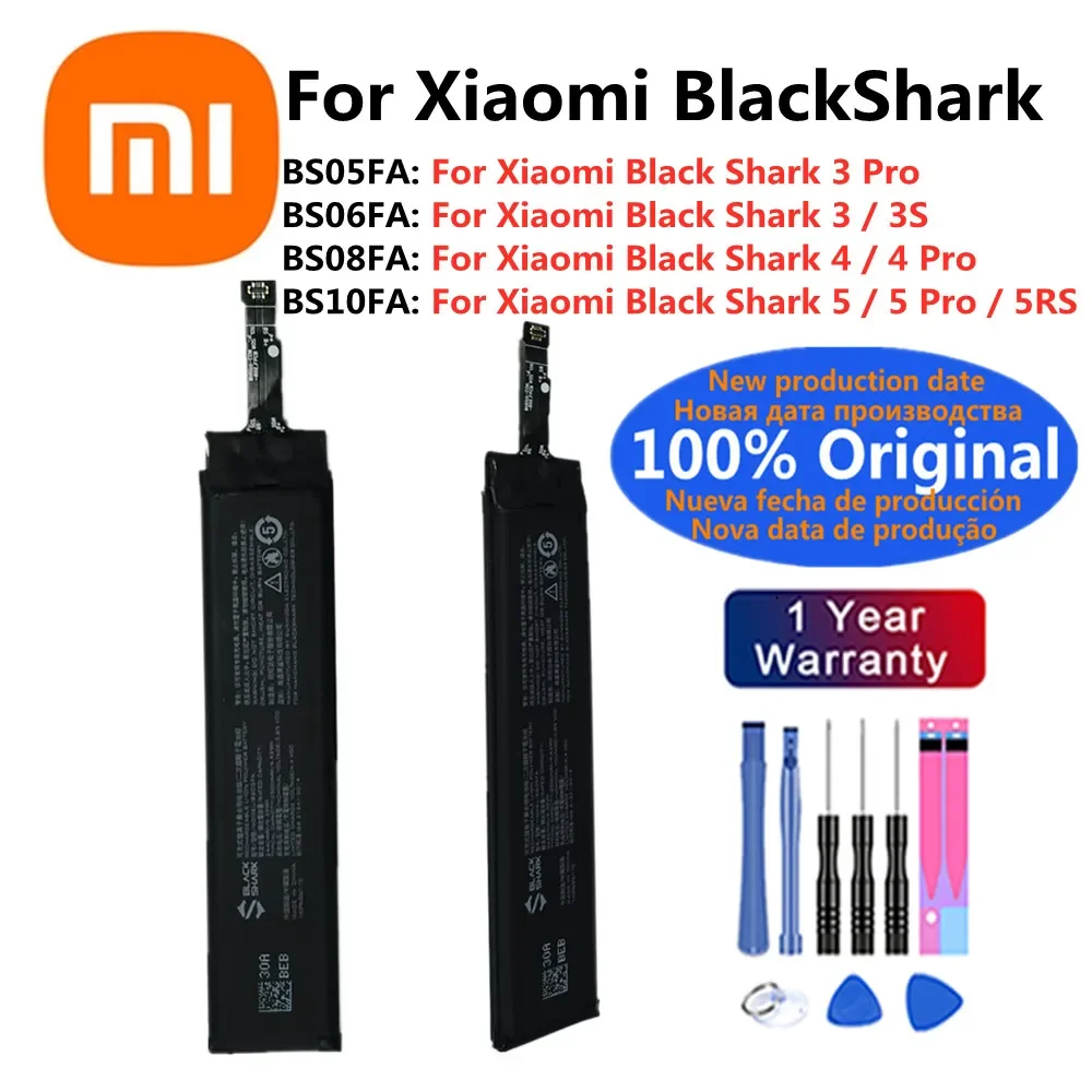 

BS10FA BS08FA Original Phone Battery BS06FA BS05FA For Xiaomi Black Shark BlackShark 3 3S 4 5 Pro 3pro 4pro 5RS Battery Bateria