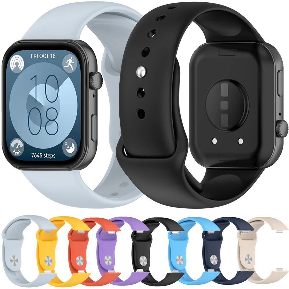 Original Silikonarmband für Huawei Watch Fit 3, Smartwatch-Armband, austauschbares Armband für Huawei Watch Fit 3, Sport-Armband