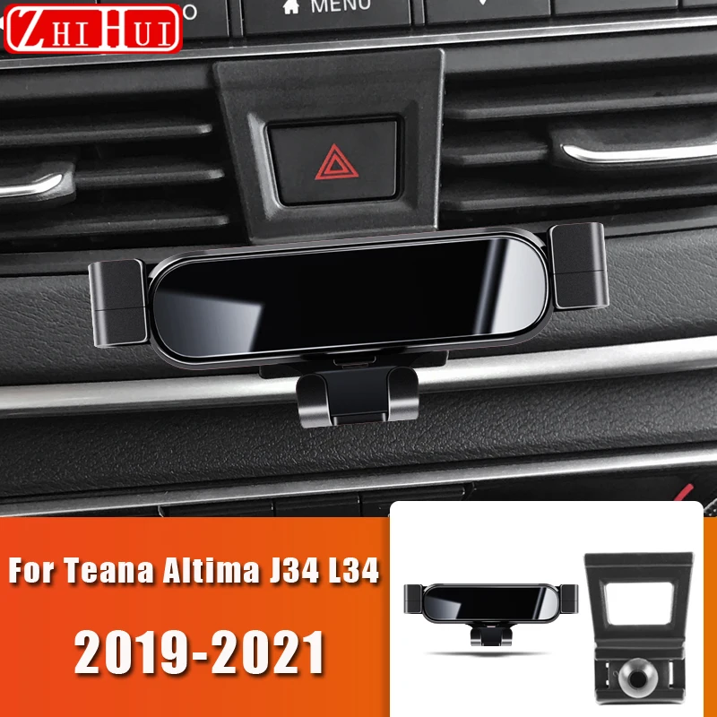 

For Nissan Sentra SYLPHY B17 B18 Teana Altima J34 L34 J33 L33 Car Mobile Phone Holder Air Vent Mount Gravity Bracket Stand