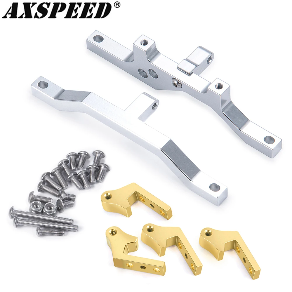 

AXSPEED Metal Pull Rod Base Seat & Axle Up Servo Bracket Mount for D90 II 1/10 RC Crawler Car Upgrade Parts