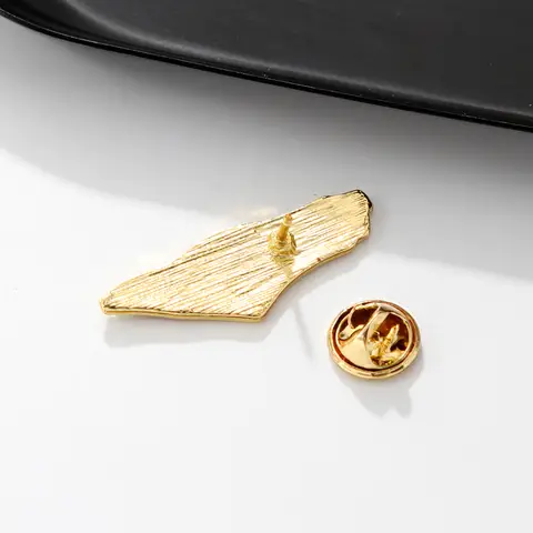 Geometrisk Hjärtfågel Brosch Pin Badge Rostfritt Stål Vattenmelon Handala Pojke Ryggsäck Emaljsmycken för Kvinnor Män 10 best sales vattenmelonbrosch - №2