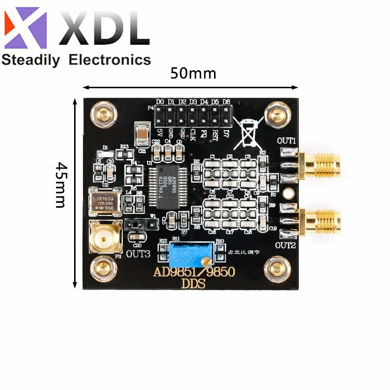 AD9851 module DDS function signal generator Send program Compatible with AD9850 module Lite