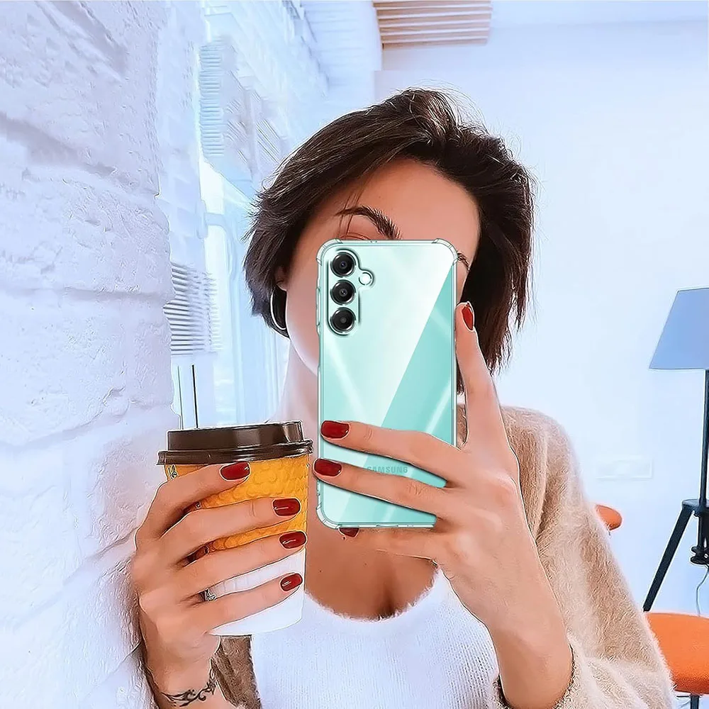 Shockproof Soft Case For Samsung Galaxy A16 A06 A26 A36 A56 A15 A25 A35 A55 A05s A54 A34 A14 A04s Luxury Silicone Clear Cover