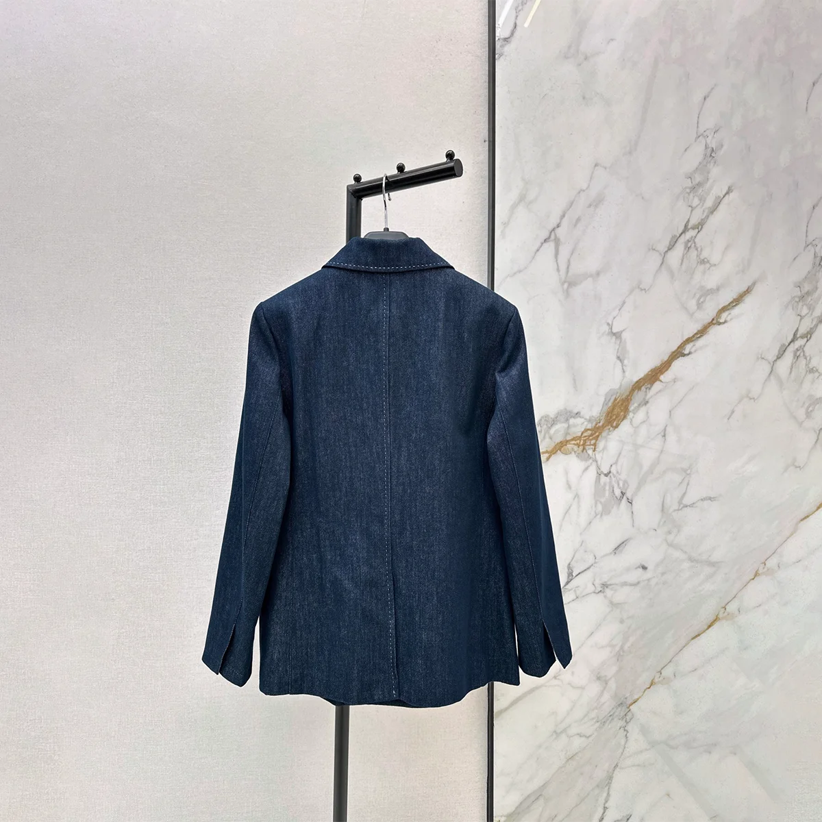 2026 high-quality women's loose double breasted suit jacket with hanging wide leg pants set--2026010345