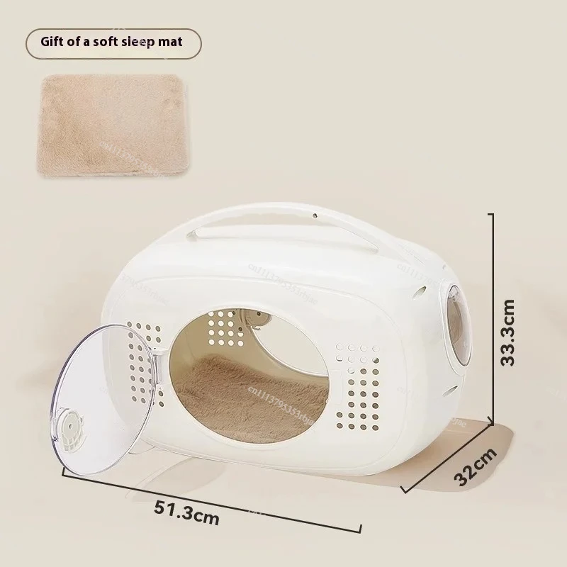 Breathable Anti-Stress Cat Carrier Backpack Portable Pet Space Capsule Airline Approved for Cats Small Dogs