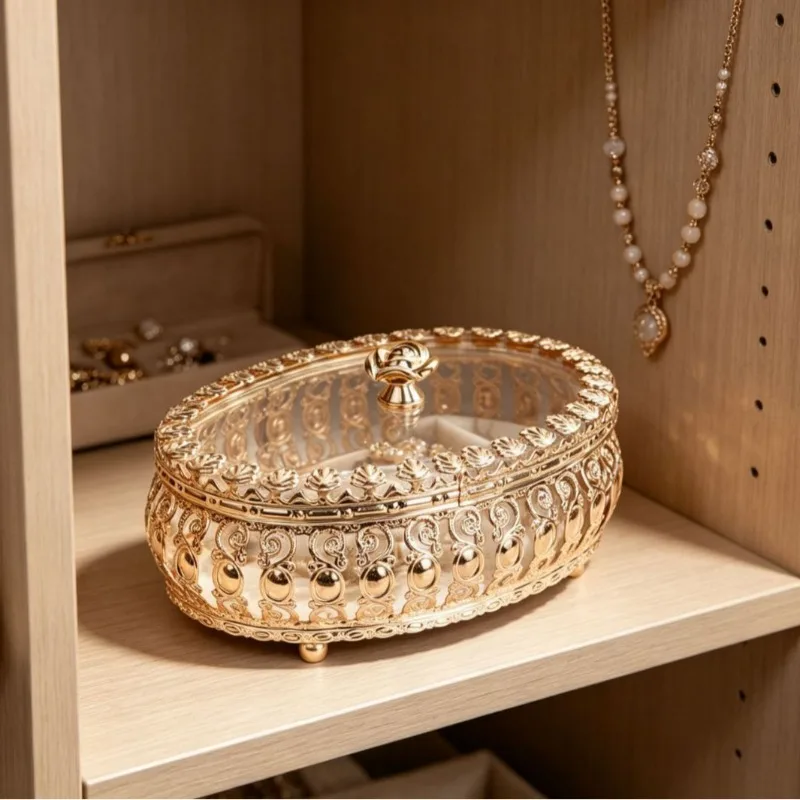 for Nordic light luxury jewelry box storage sample display hollow jewelry box handicraft ornament