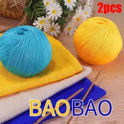 2pcs Yarns for Knitting and Crochet Milk Fiber Cotton Yarn for Knitting Baby Clothing Doll Embrodierry Thread Silk Yarn