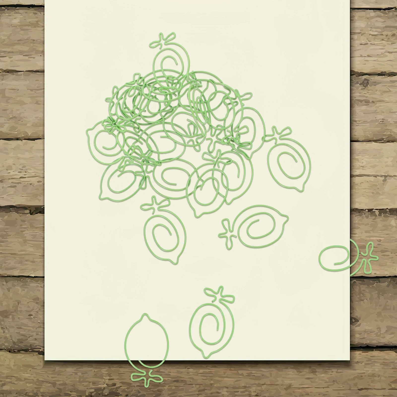 20Pcs Creative Metal Paper Clips Cartoon Design for Office School Notebook Bookmark Decorative Clip Supplies Organizer