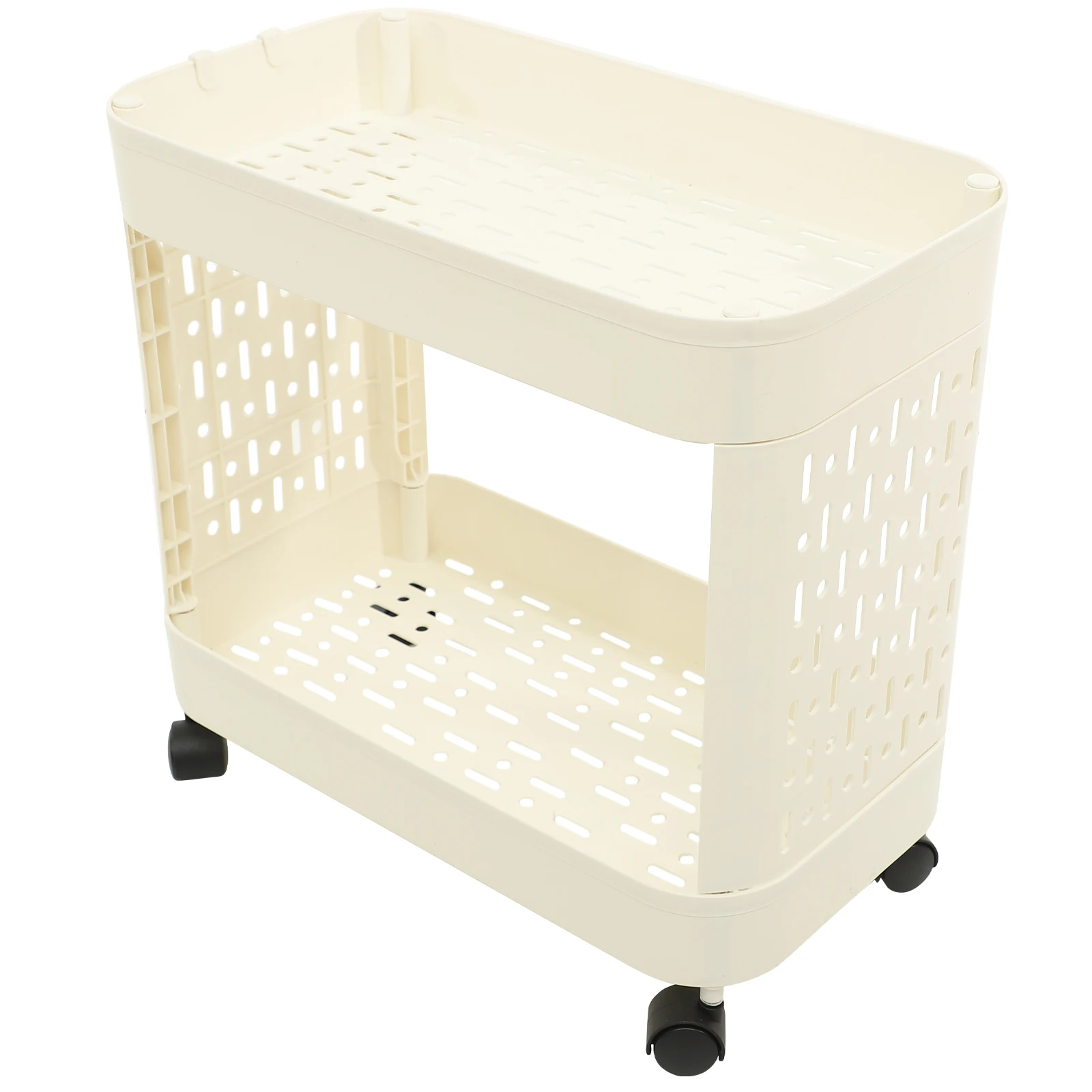 

Plastic Storage Organizer Large Capacity Kitchen Bathroom Bedroom Trolley Reliable Shelves Container Box
