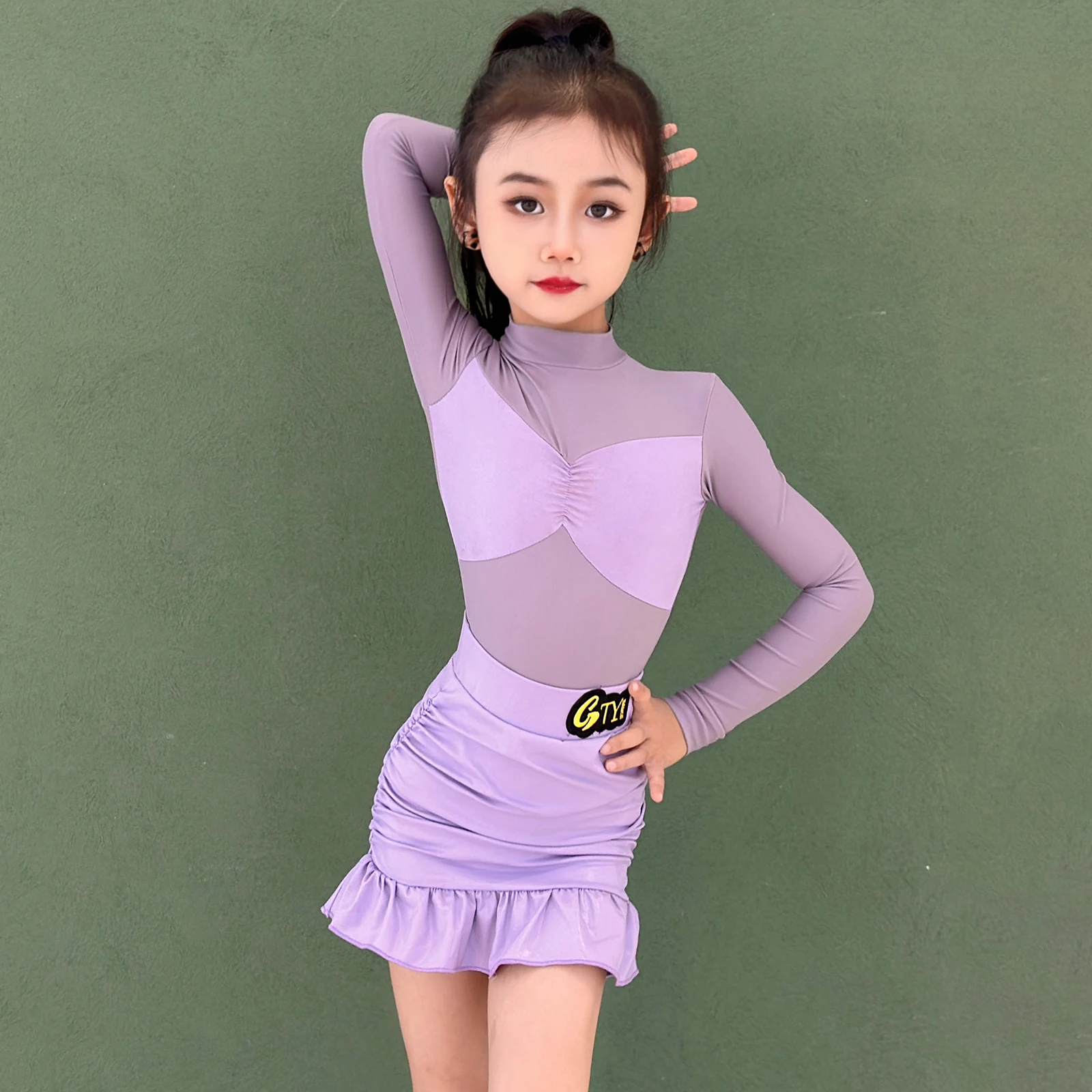 Costume de danse Standard Rumba Samba Tango, robe de danse latine pour filles, robes de salle de bal, robe de pratique latine pour enfants