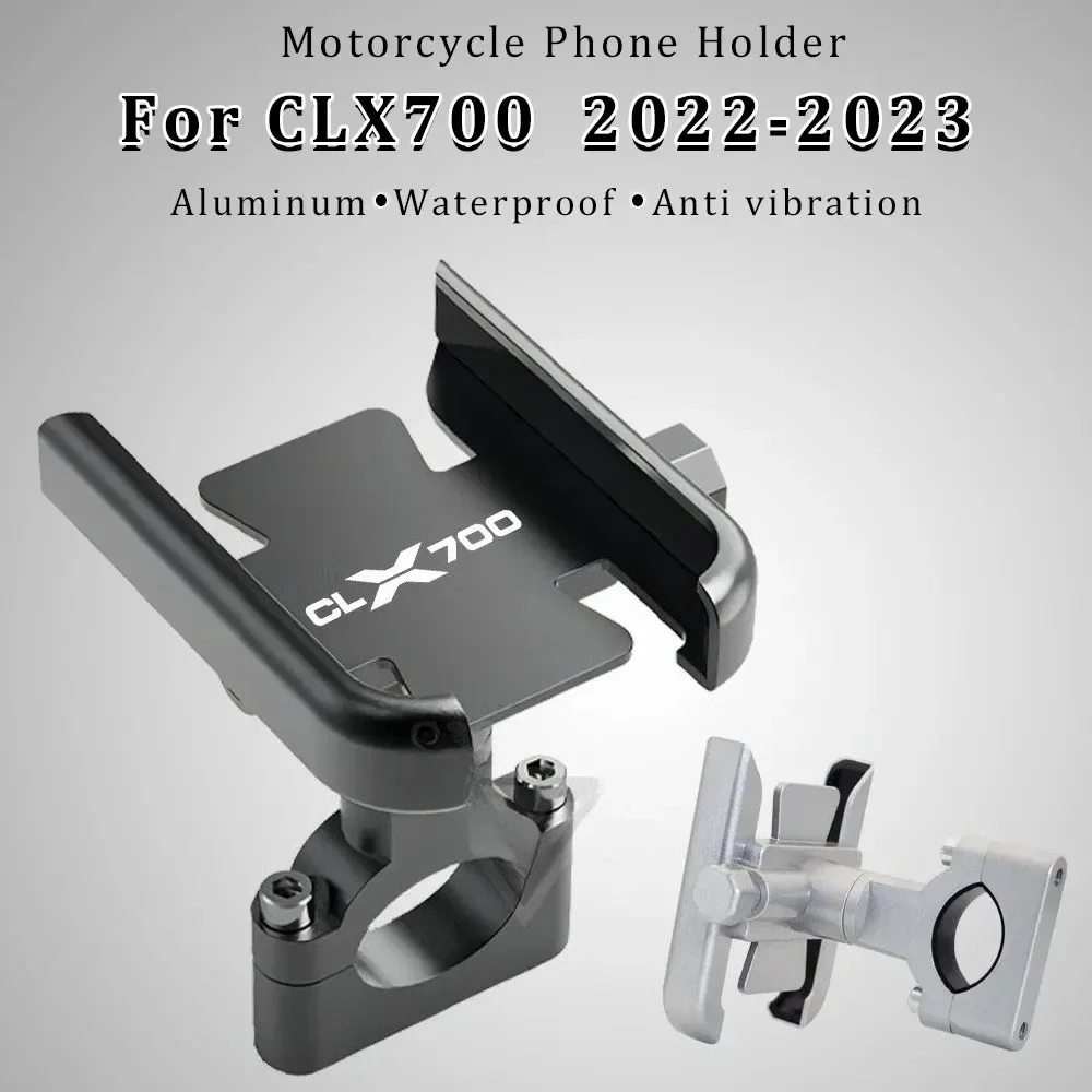 

Motorcycle Phone Holder Aluminum Stand CLX 700 Sport Accessories for CFMOTO CLX700 CF MOTO CL X CL-X 700CLX Adventure 2022 2023