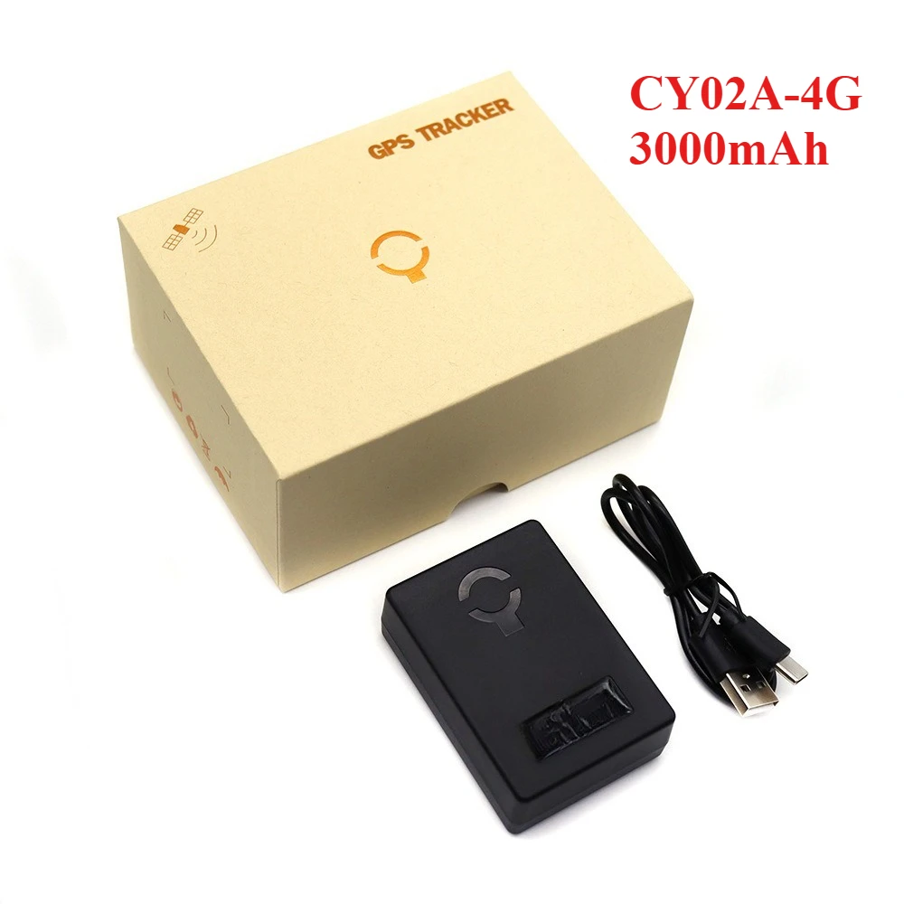 

CY02A2G/4G 3000 мАч энергосберегающий беспроводной автомобильный GPS трекер сильный магнит бесплатная установка приложение мониторинг без ограничения расстояния