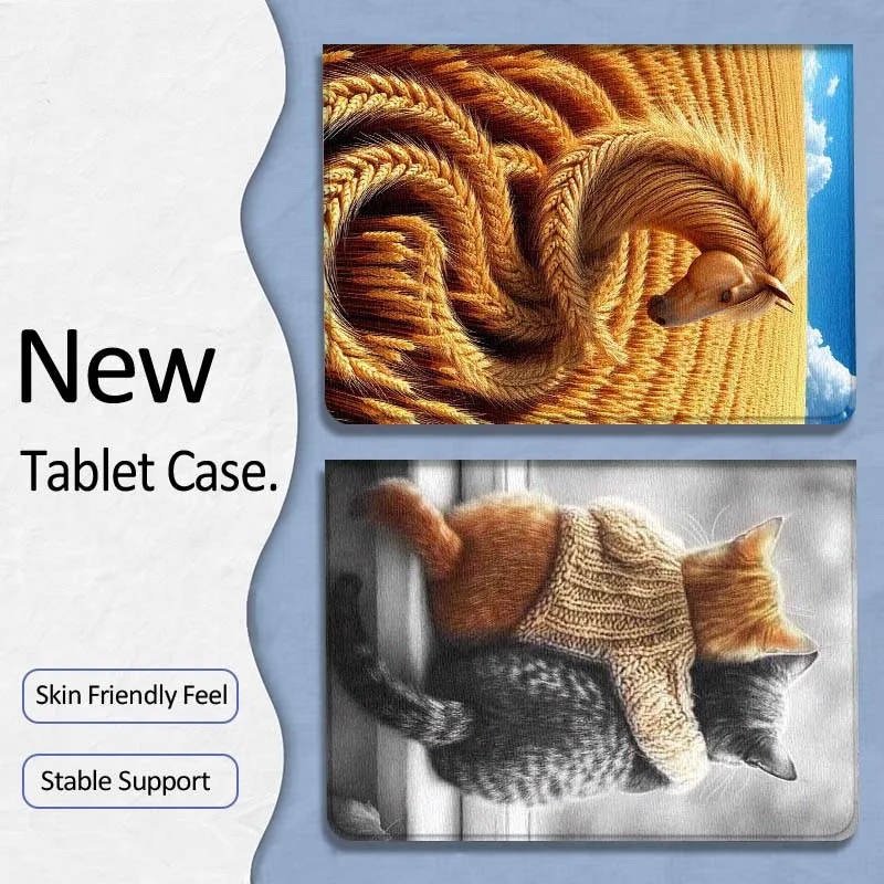 

Чехол для планшета Cat Horse Art, популярный подарок для Xiaoxin Lenovo Tab P12 Extreme Legion Y900 Idea Pro GT 12.1 2025, складной