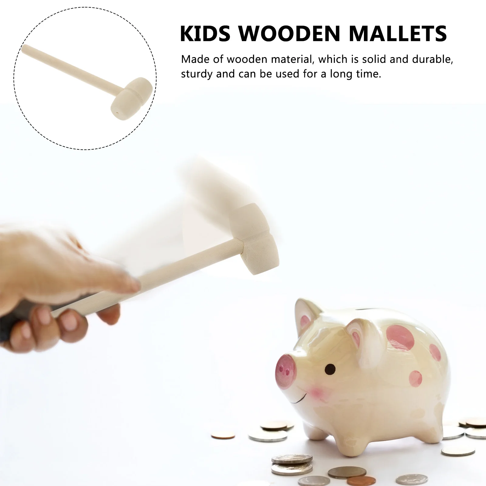 36 قطعة مطرقة خشبية للتدريب اليدوي، ألعاب تفاعلية ممتعة، هدايا عيد ميلاد للأولاد والبنات، ألعاب المطرقة الخشبية