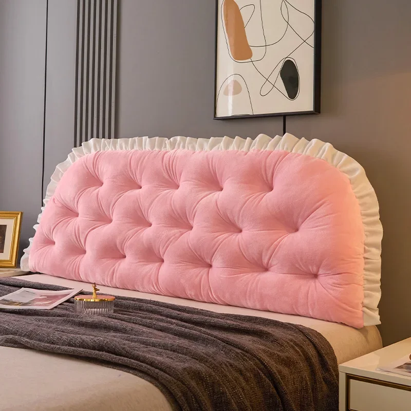 Headboard Cushion Backrest Tatami - Kristallvelours-Kopfteilkissen, Nachttischkissen für das Schlafzimmer, universelles