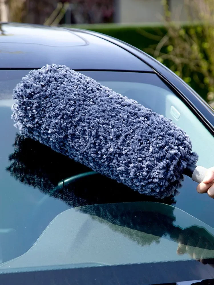 

Auto professional dust duster wax brush chicken hair wipe car mop car wash brush telescopic cotton