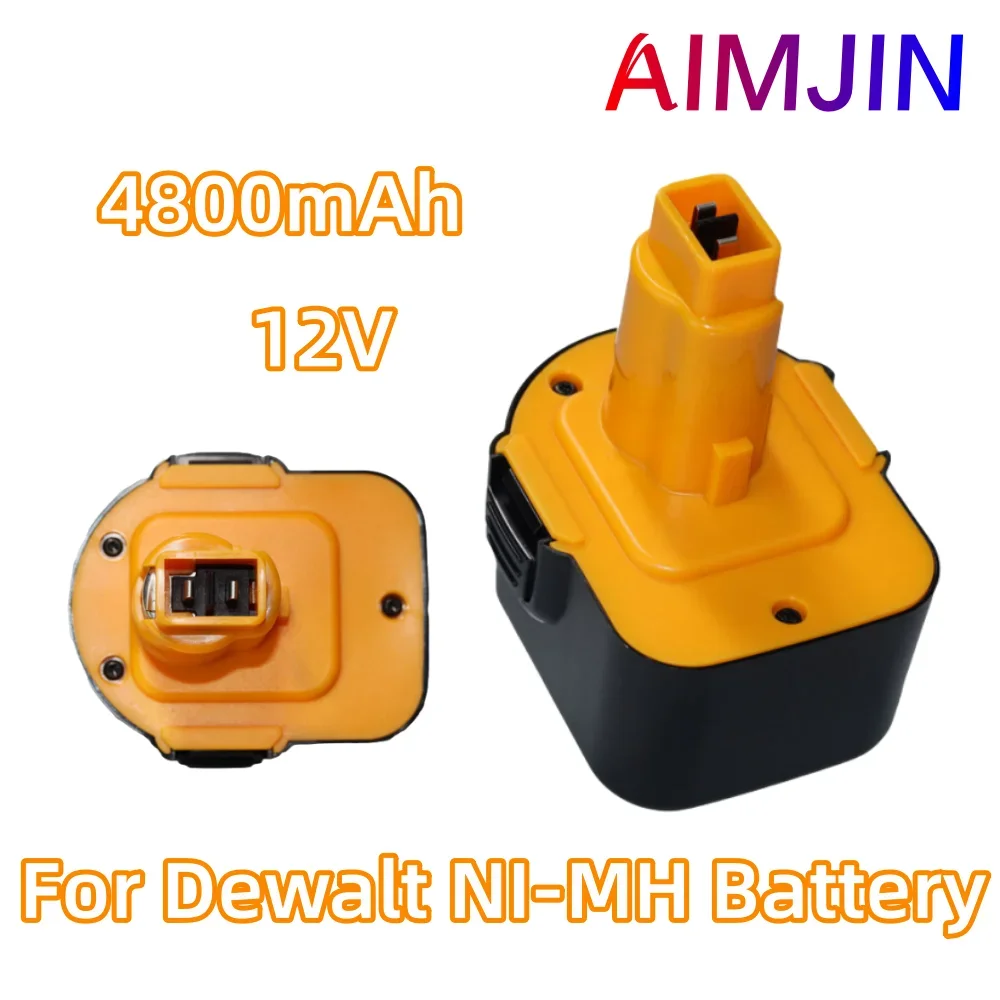 

For Dewalt 12V 4800mAh NI-MH Battery Rechargeable Power Tool Backup Portable Battery，For DE9074 DC9071 DE9037 DE9071 DE9075