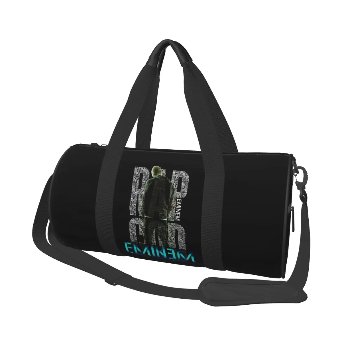 

Rap God Eminem Large Duffle Gym Bag Multi-Functional Duffle Travel Bags Handbags Fitness bag