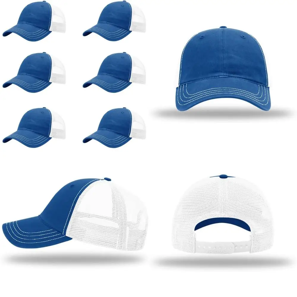 قبعة سائق الشاحنة Snapback ذات المقاس المريح والمغسول للملابس، متوفرة بكميات كبيرة قابلة للتعديل #1