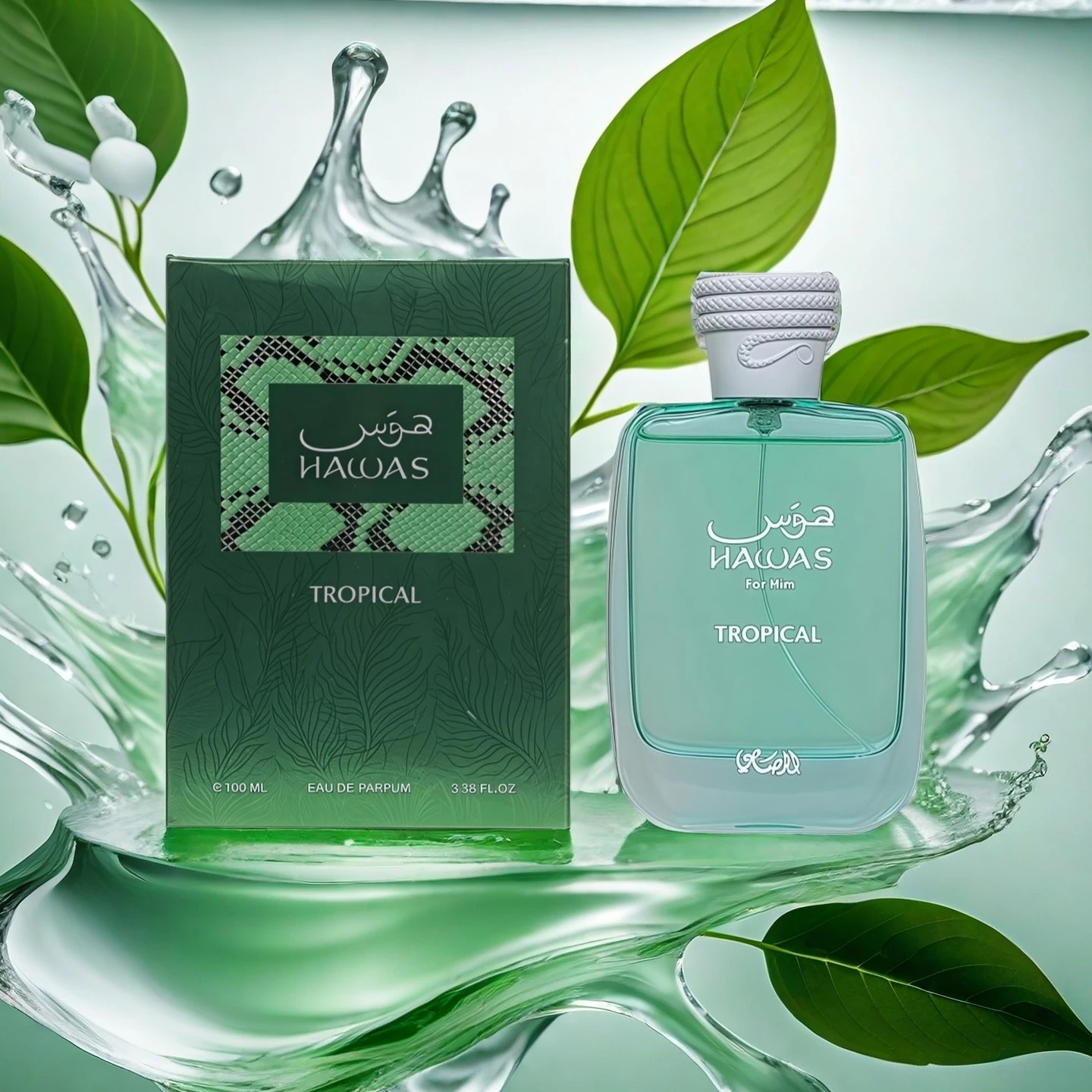 

Hawas Tropical Rasasi Men's Fresh Green Woody Perfume, Notes of Fig, Coconut & Tonka Bean, New 2025 Release