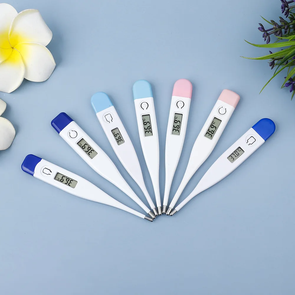 1 Stück Digitales Haushaltsthermometer Tragbares Elektronisches Präzisions-Thermometer für Fieber und Kälte Unterarm Oral Körper Kopf Gesundheitspflege