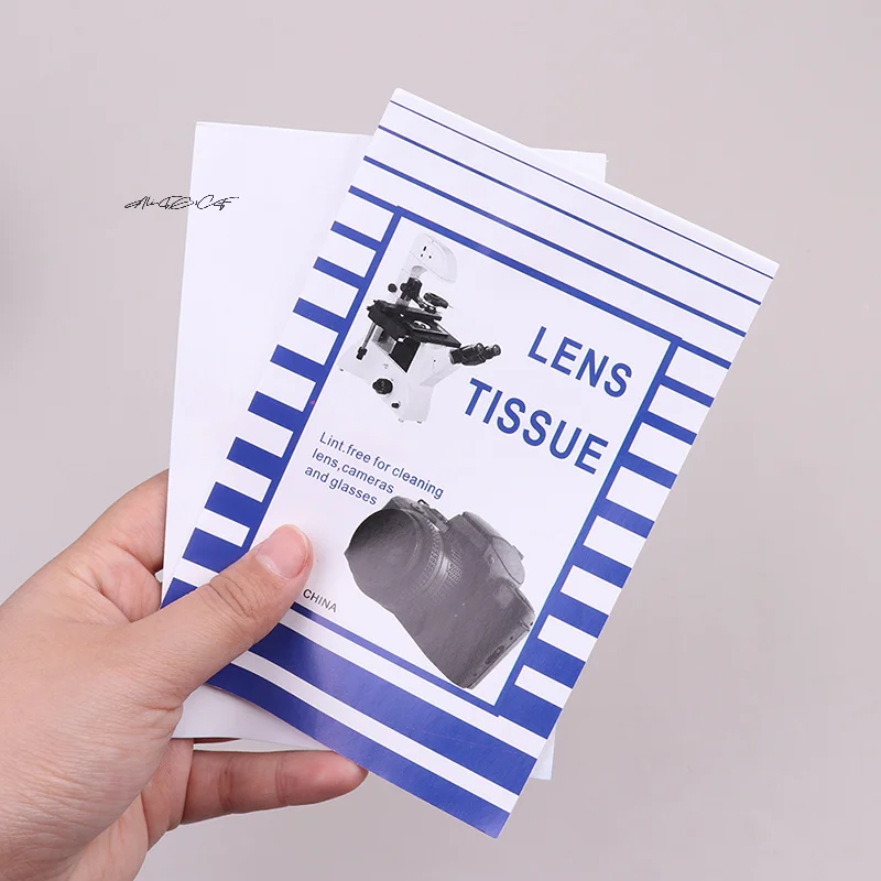 50 Buah/Kertas Lensa 10*15Cm Kertas Penyeka Lensa Besar Mikroskop Cermin Tunggal