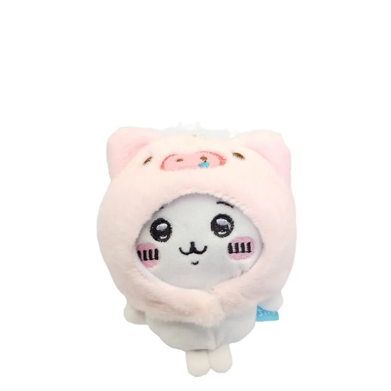 Novo chiikawa pingente de pelúcia boneca cross-dressing sanrio chaveiro boneca taiyaki chapelaria auto-deprecatório urso chaveiro presente da menina