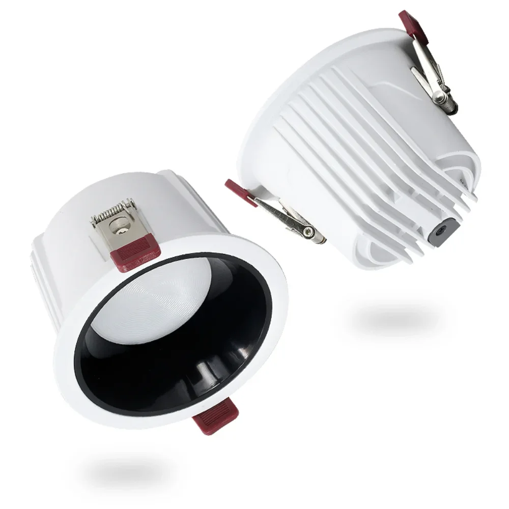 Anti-reflexo LED Cob Downlight, Menor Incorporado, Ultravioleta Plafond Spotlight, Alumínio teto Spotlight