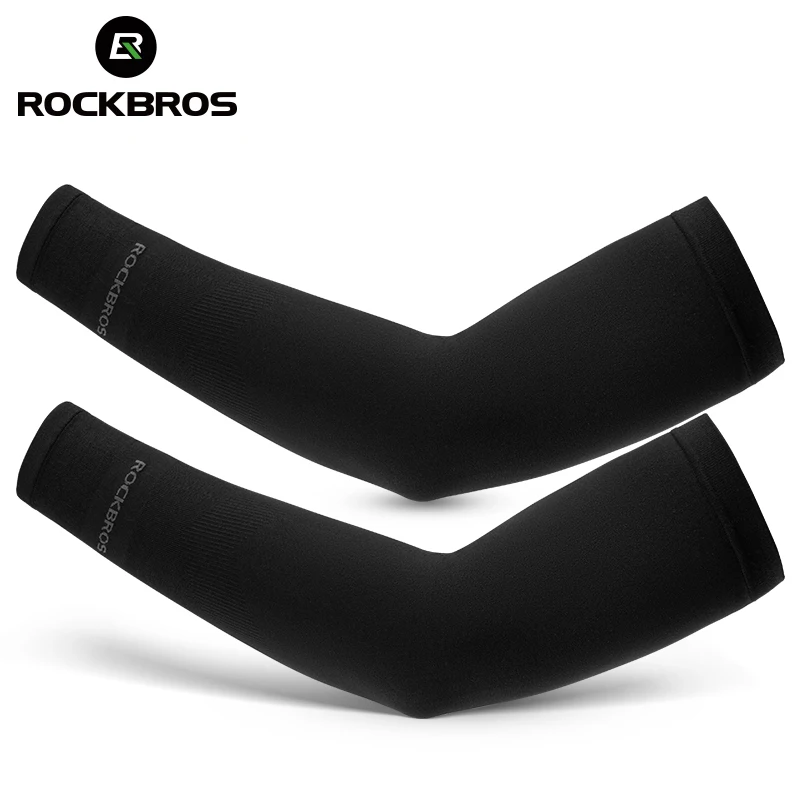 ROCKBROS lodowy jedwab rękawy rowerowe letnia oddychająca jazda na rowerze ochrona ramion Outdoor Sun UV Protect sport MTB Road rękawy rowerowe