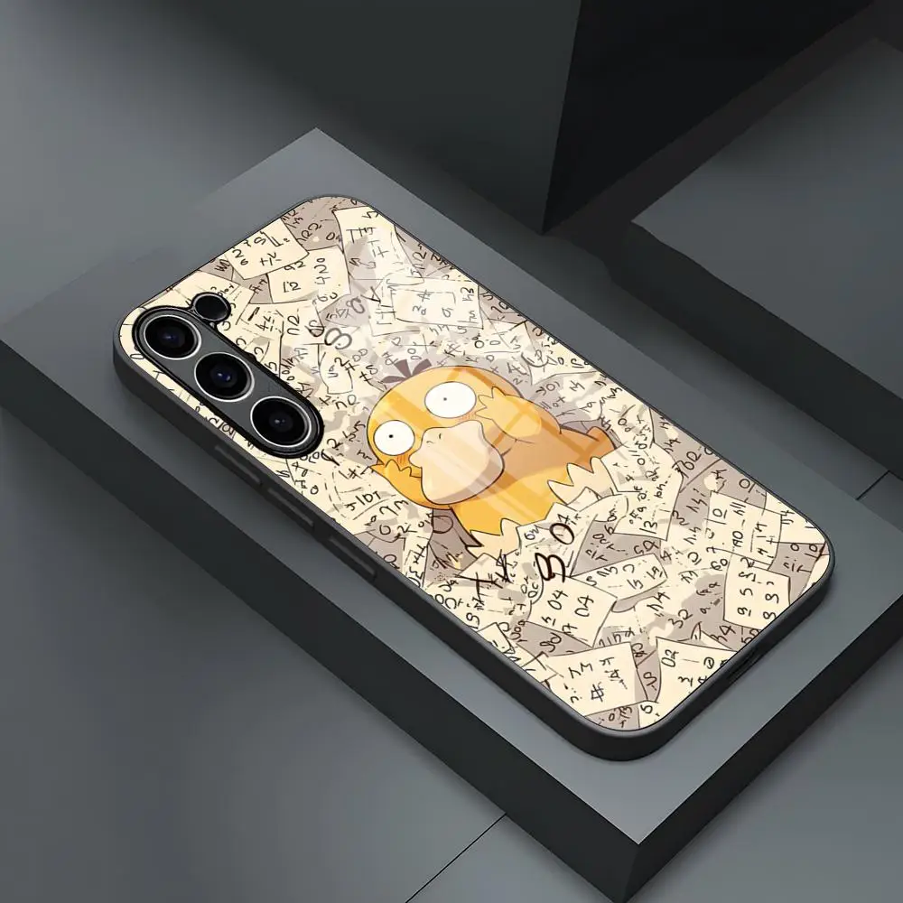 Cartoon P-Psyduck Phone Case For S24 Ultra Samsung S26 S23 Fe S25 S22 S20 S21 A57 A37 A17 A54 A34 A53 A16 Glass Cover