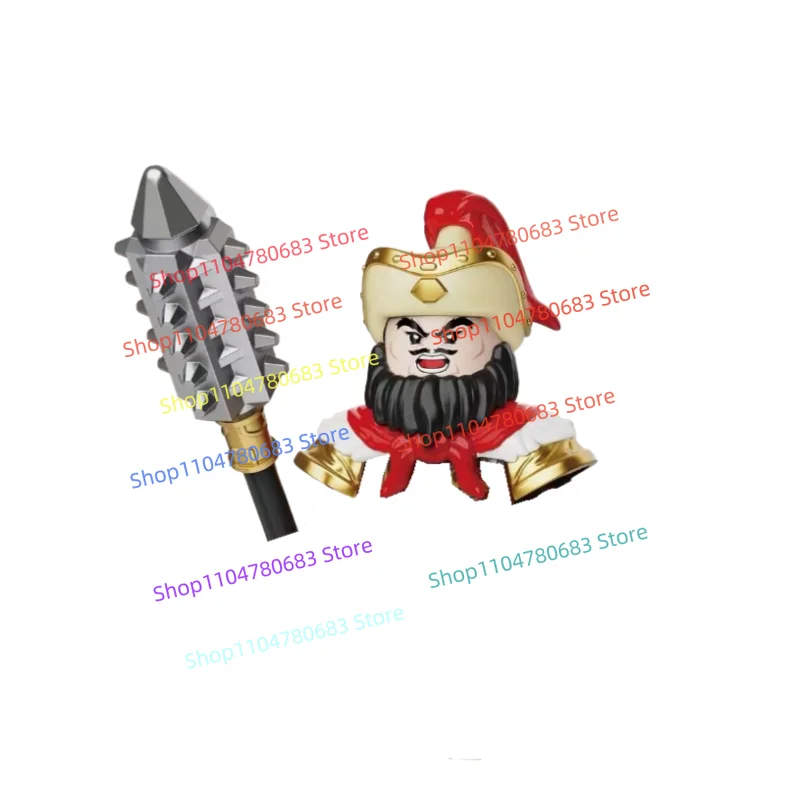 MOC Bausteine Mini Figur Drei Königreiche Allgemeine Qin Ming Dong Ping Montage Modell Cartoon Geschenk Spielzeug Sammeln Dekoration
