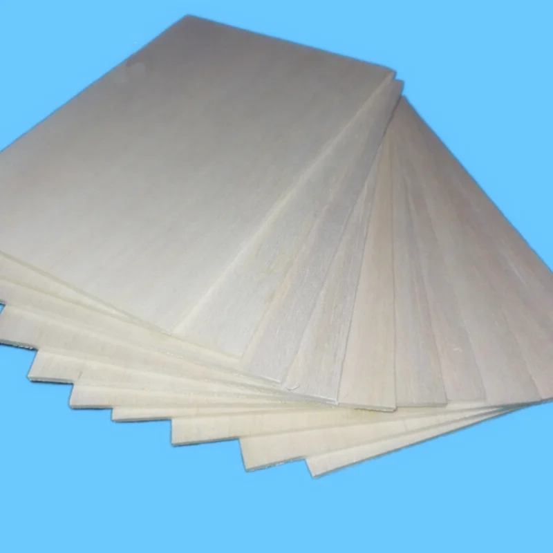 5 pcs Balsa Wood Sheets ply 300/400mm long 100mm wide 0.75/1/1.5/2/2.5/3/4/5/6/8/10mm thick for DIY airplane boat model material