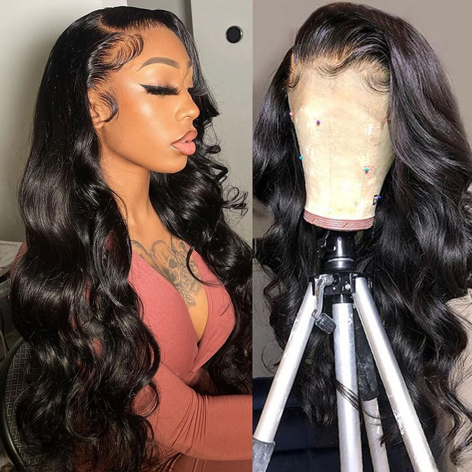 360 Full HD Lace Wig Human Hair PrePlucked 180% Body Wave Lace Front Wigs For Women 34inch 13x4 13X6 Loose Deep Wave Frontal Wig