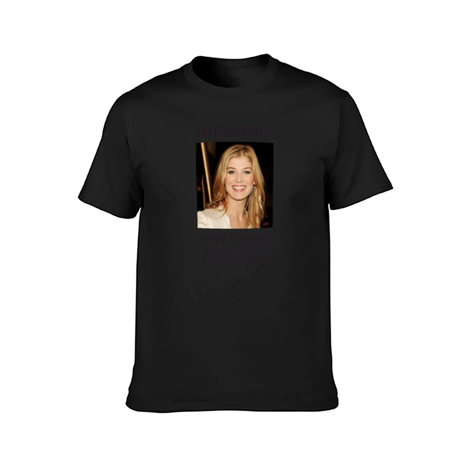 MISSING - AMY DUNNE (GONE GIRL) T-Shirt vintage clothes tops sublime mens graphic t-shirts