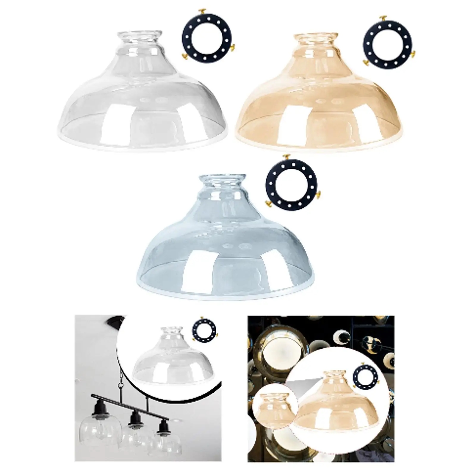 

Glass Lamp Shade Lamp Cover Easy Installation Lightweight Height 5.51"