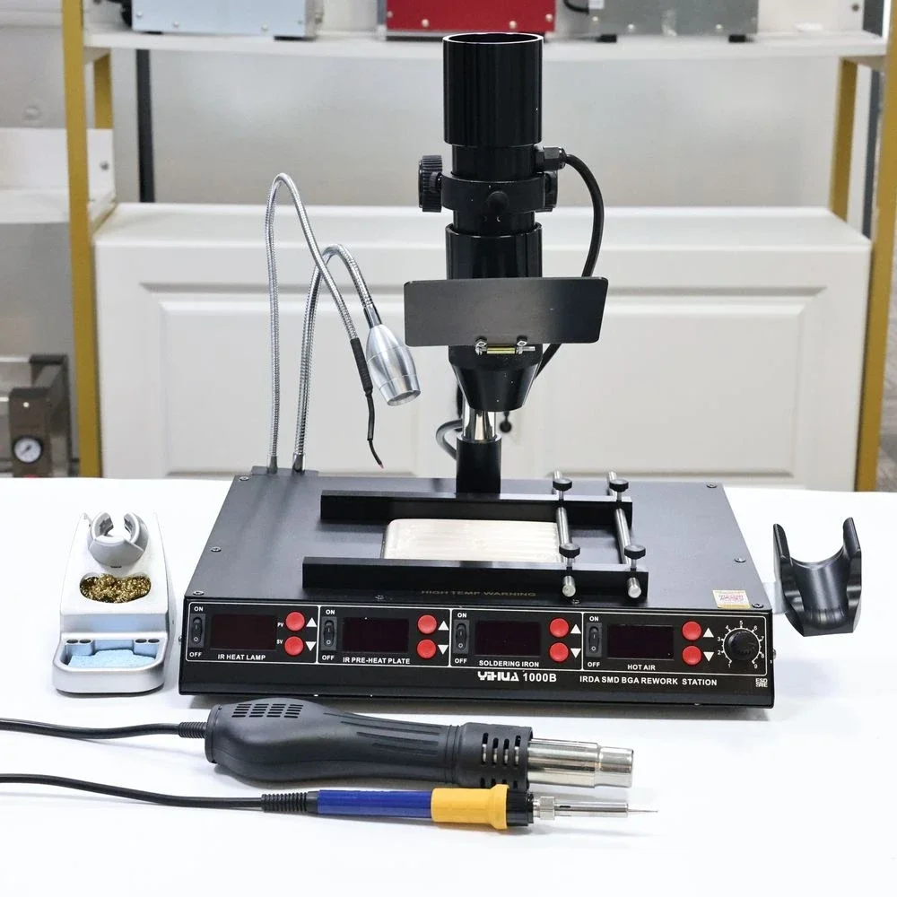 

1000B Infrared BGA Desoldering Station Hot Air Gun Soldering Iron Intelligent Rework Constant Temperature Preheating Station