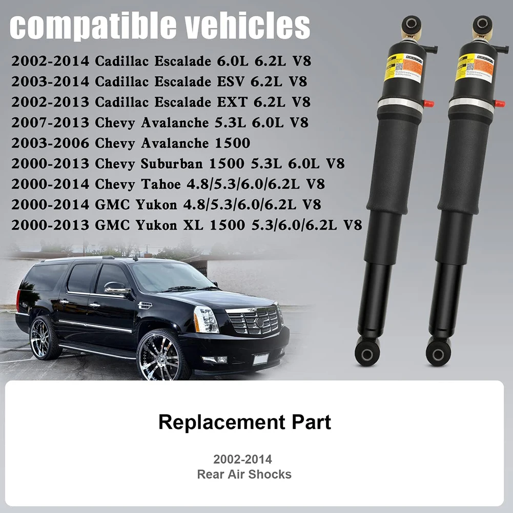 25979391 1575626 Pair Rear Air Suspension Strut Shock for Cadillac Escalade/Chevrolet Avalanche Suburban 1500/GMC Yukon 1500